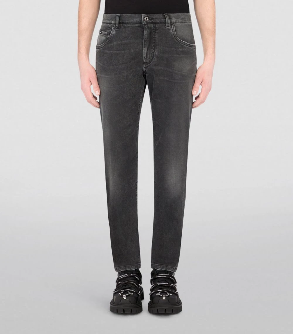 Dolce & Gabbana Stretch-Cotton Slim Jeans S9001-COMBINED COL 2 Dolce & Gabbana Stretch-Cotton Slim Jeans S9001-COMBINED COL - Image 2
