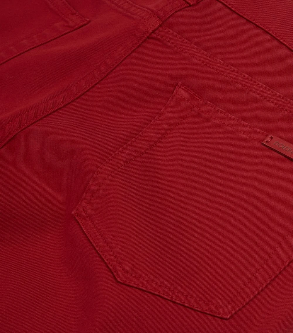 Dolce & Gabbana Stretch Cotton Trousers R2245-COLAR RED Chinos 5 Dolce & Gabbana Stretch Cotton Trousers R2245-COLAR RED Chinos - Image 5