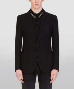 Dolce & Gabbana Stretch-Jersey Tailored Jacket N0000-BLACK Blazers -Dolce & Gabbana online Store dolce gabbana stretch jersey tailored jacket 15930613 29371283 1000