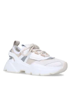 Dolce & Gabbana Stretch-Knit Daymaster Sneakers WHITE Low-Top Sneakers