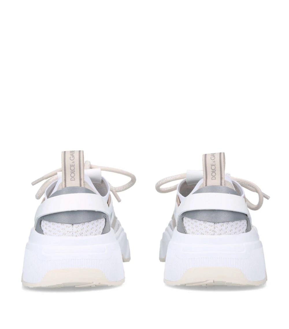 Dolce & Gabbana Stretch-Knit Daymaster Sneakers WHITE Low-Top Sneakers 2 Dolce & Gabbana Stretch-Knit Daymaster Sneakers WHITE Low-Top Sneakers - Image 2