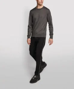 Dolce & Gabbana Striped Drawstring Trousers N0000-BLACK Sweatpants