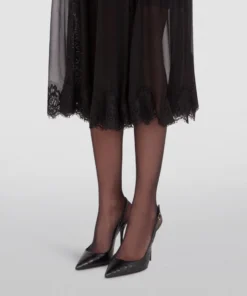 Dolce & Gabbana Tulle Lace Midi Skirt N0000-BLACK Midi Skirts -Dolce & Gabbana online Store dolce gabbana tulle lace midi skirt 16847102 33331120 1000