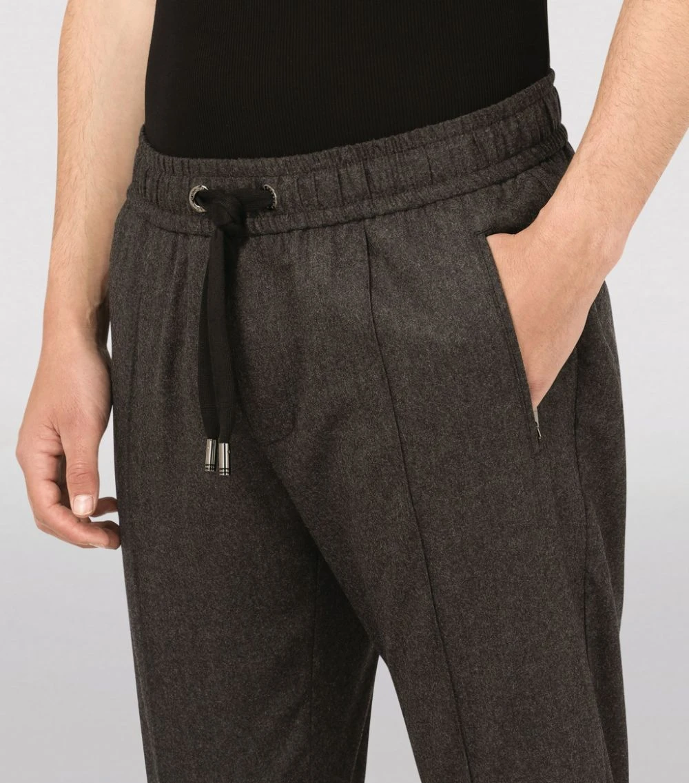 Dolce & Gabbana Virgin Wool Sweatpants S8290-MELANGE GREY 5 Dolce & Gabbana Virgin Wool Sweatpants S8290-MELANGE GREY - Image 5