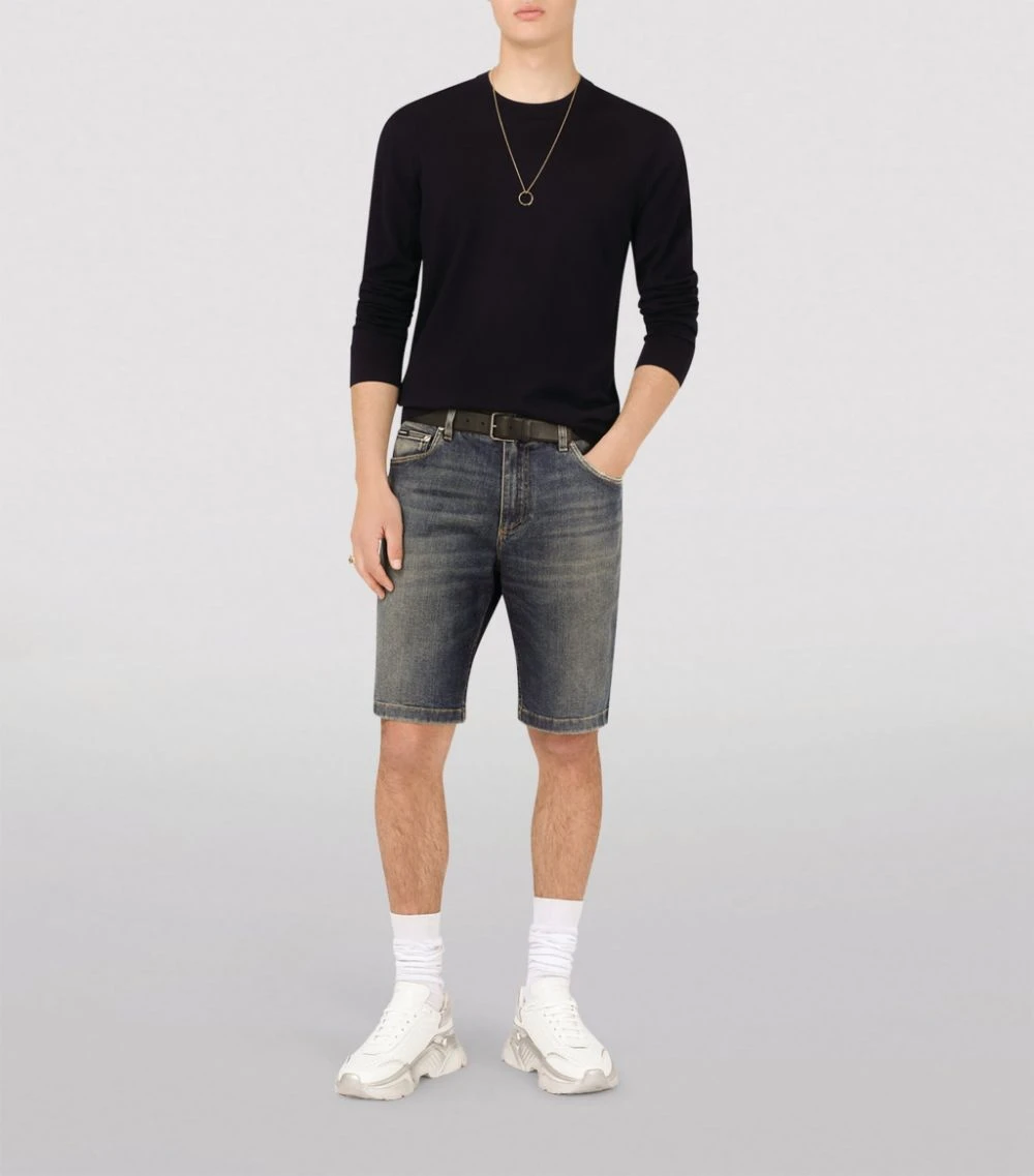 Dolce & Gabbana Washed Denim Shorts S9001-COMBINED COL 2 Dolce & Gabbana Washed Denim Shorts S9001-COMBINED COL - Image 2