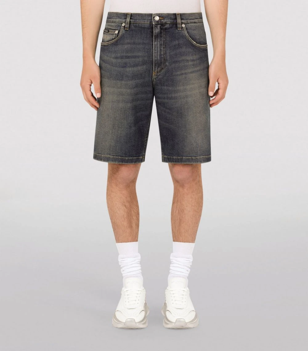 Dolce & Gabbana Washed Denim Shorts S9001-COMBINED COL 3 Dolce & Gabbana Washed Denim Shorts S9001-COMBINED COL - Image 3