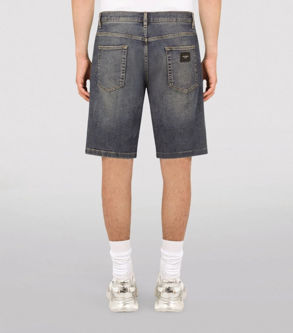 Dolce & Gabbana Washed Denim Shorts S9001-COMBINED COL 4 Dolce & Gabbana Washed Denim Shorts S9001-COMBINED COL - Image 4