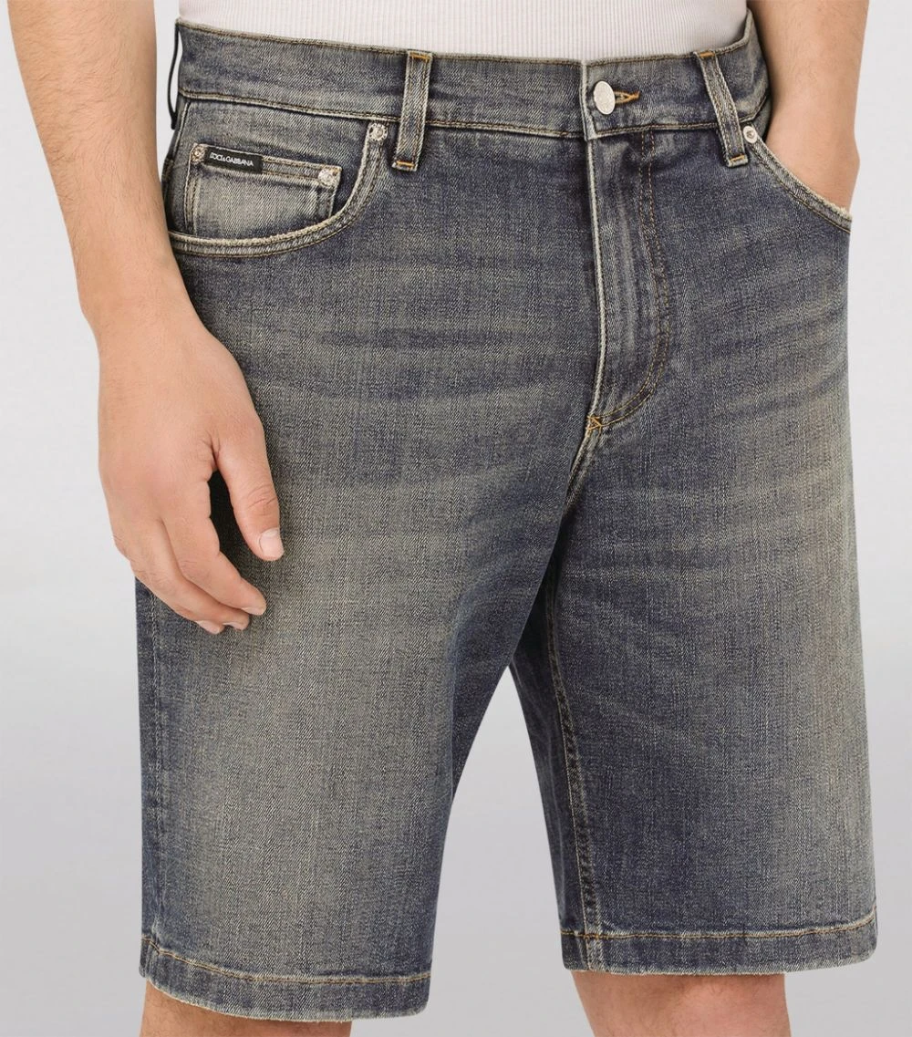 Dolce & Gabbana Washed Denim Shorts S9001-COMBINED COL 6 Dolce & Gabbana Washed Denim Shorts S9001-COMBINED COL - Image 6