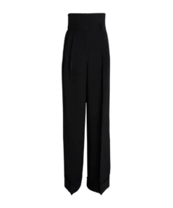 Dolce & Gabbana Wide-Leg Trousers N0000-BLACK Tailored Trousers