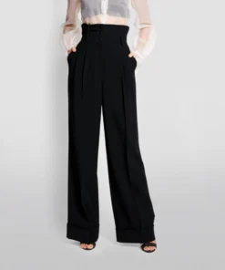Dolce & Gabbana Wide-Leg Trousers N0000-BLACK Tailored Trousers -Dolce & Gabbana online Store dolce gabbana wide leg trousers 15055762 25648158 1000
