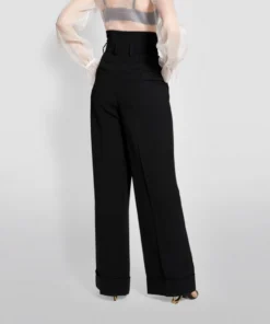 Dolce & Gabbana Wide-Leg Trousers N0000-BLACK Tailored Trousers -Dolce & Gabbana online Store dolce gabbana wide leg trousers 15055762 25648163 1000