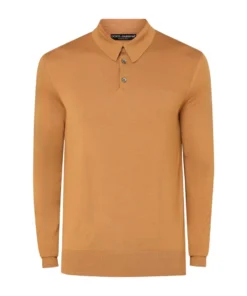 Dolce & Gabbana Wool Polo-Style Sweater M0019-BROWN 2 Jumpers
