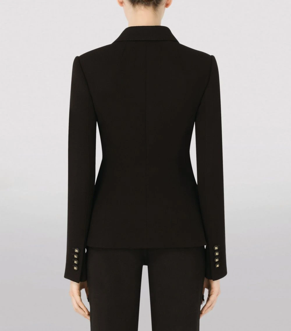 Dolce & Gabbana Wool Tailored Jacket N0000-BLACK Blazers 3 Dolce & Gabbana Wool Tailored Jacket N0000-BLACK Blazers - Image 3